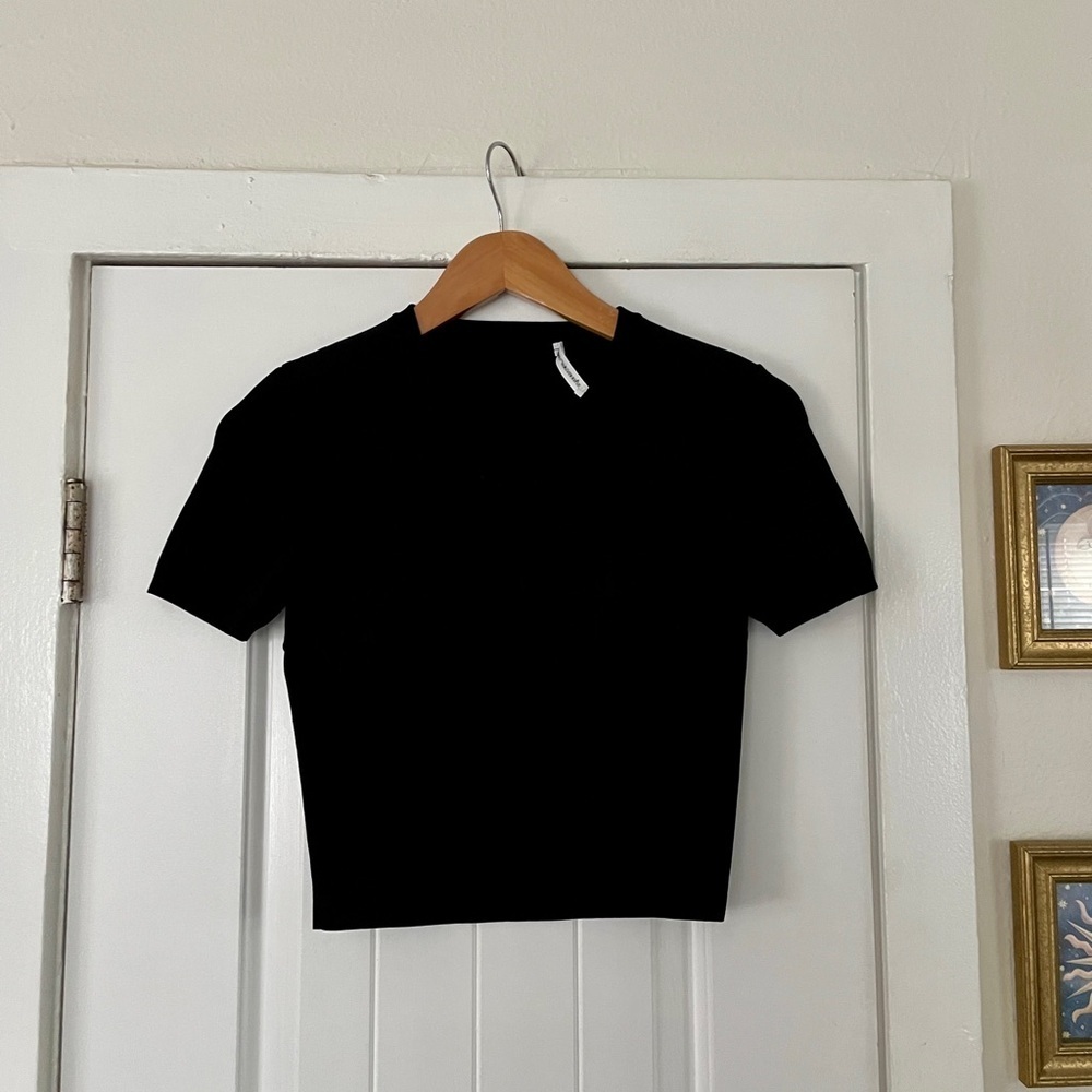 alexanderwang.t black corset top size S Black Cropped tee
